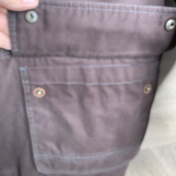 Dockers Mens Metal Clip Hook & Ring Closure Heavy Coat Quilt Lining Brown Size L - Picture 7 of 16